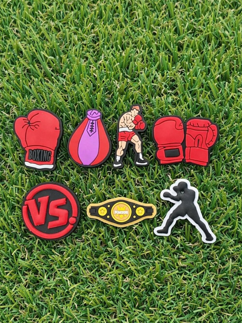 Set of 7 Boxing Shoe Charms